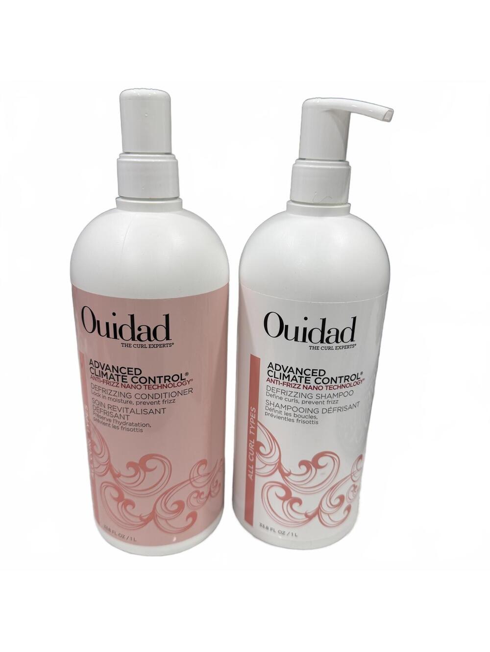 Ouidad Advanced Climate Control Defrizzing Shampoo & Conditioner Duo Set 33.8oz